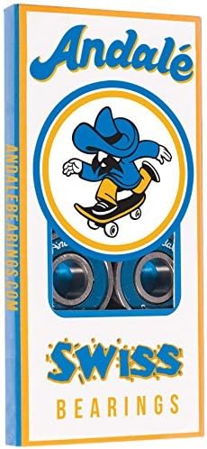 Andale Bearings Swiss Blue Skateboard Bearings by Andale Bearings