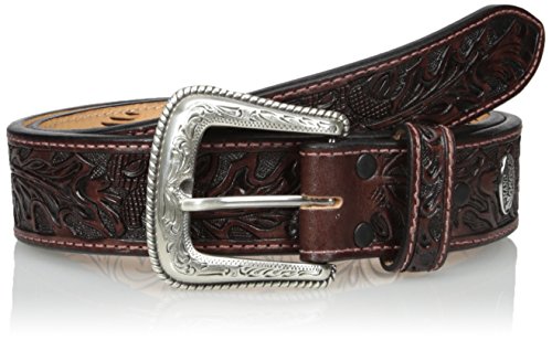 Nocona Men's Brown Mexican Tooled Acorn, 34