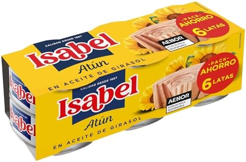 Óleo de Atum de Girassol - Pacote de 6 x 65 gr - Total: 390 gr