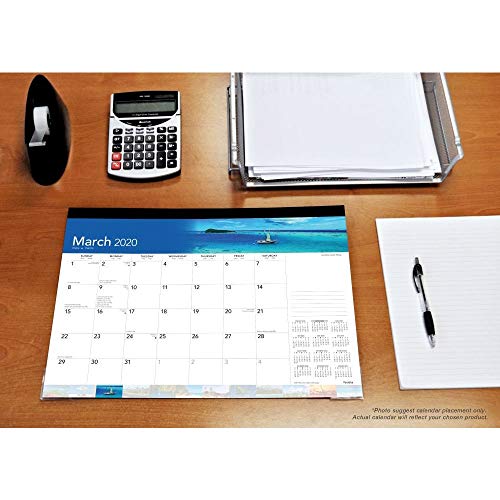 Large Print 2020 17 x 12 Inch Monthly Desk Pad Calendar, Easy to See with Large Font - Thumbnail 2