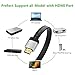 UGREEN HDMI Right Angle Cable 90 Degree Elbow Flat HDMI Cord 4K Ultra HD 3D 1080P, Ethernet and Audio Return ARC Compatible for Nintendo Switch Xbox PS5 PS4 PS3 PC Laptop TV (10FT)