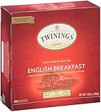 Twinings of London English Breakfast Black Tea Bags, 100 Count