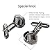 UHIBROS Mens Cuff Links Polished Finish Stainless Steel Luxury French Tuxedo Shirt Cufflinks for Men
