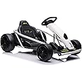 24V Go Kart for Kids 8-12 Years, 300W*2 Extra Powerful Motors, 9Ah Large Battery 8MPH High Speed Drifting with Music, Horn,Max Load 175lbs Outdoor Ride On Toy for Teens (White)
