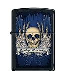 Zippo Harley-Davidson Skull Pocket Lighter, Black