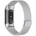 CAVN Metal Bands Compatible for Fitbit Charge 3 / Charge 3 SE Bands Women Men Small Large, Replacement Stainless Steel Accessory Watch Wrist Straps