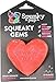 Spunky pup Squeaky Gems Heart Dog Toy | Fun Squeak | Crazy Bounce Gem Cut Shape that Floats | Non-Toxic Rubber | Dishwasher Safe | Perfect Toys for Small to Medium Breeds