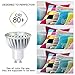 GU10 Led Light bulbs 50W Equivalent, 100% Aluminum Reflector 2700K Warm White, 40 Degree Beam Angle, CRI>85, Pack of 6