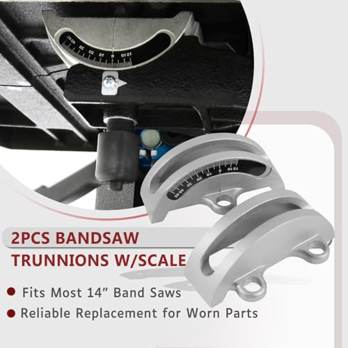2-Pack Bandsaw Trunnions with Scale, Fit For 14" Standard Bandsaws, Replace Trunnions photo 10