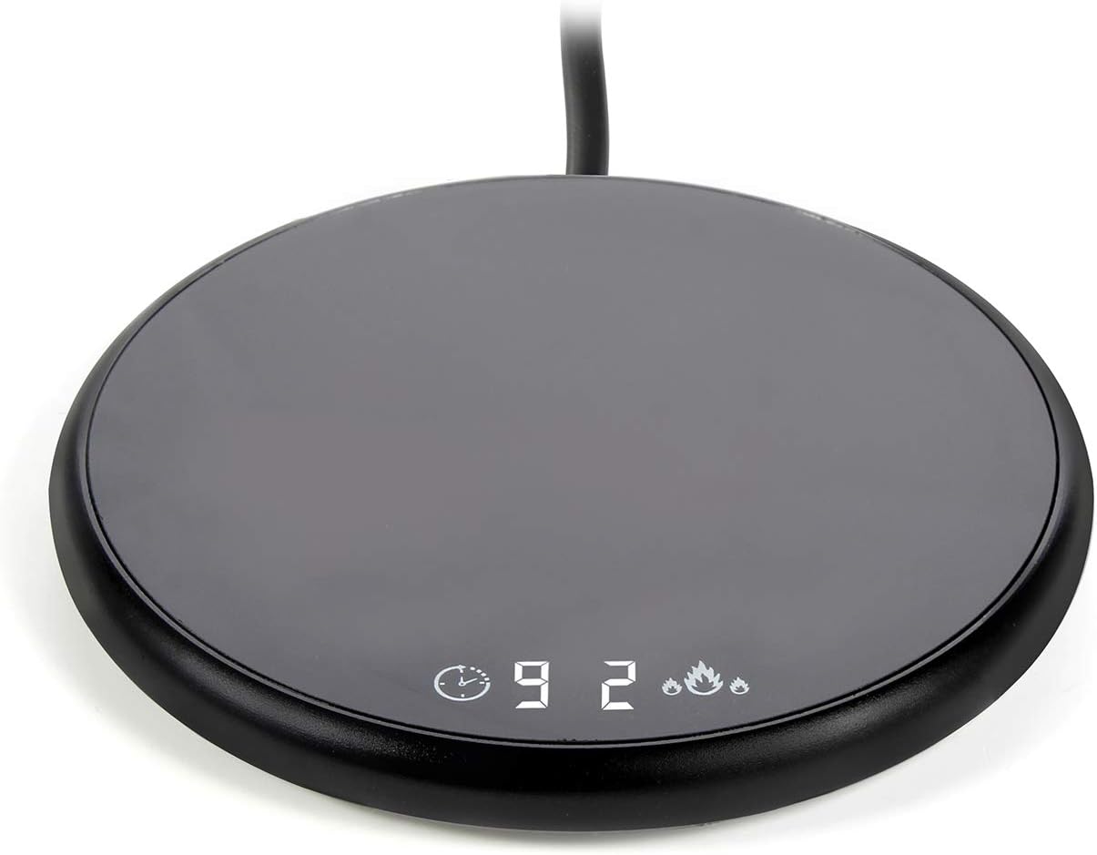 Smart Coffee Mug Warmer, Electric Beverage Warmer with Timer&Two Temperature Control and Auto Shut Off, Office/Home Use Electric Cup Beverage Plate, Constant Keep Temperature 104?-140?