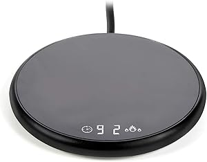 Smart Coffee Mug Warmer, Electric Beverage Warmer with Timer&Two Temperature Control and Auto Shut Off, Office/Home Use Electric Cup Beverage Plate, Constant Keep Temperature 104?-140?