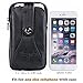 iPhone 8 Plus 7 Plus Holster Case with Strap,Small Crossbody Bag for Men Messenger Bag Belt Clip/Loop Holster Mens Purse Leather Carrying Case for Galaxy S8 Plus LG V30/G6+Hwin Keyring-Black