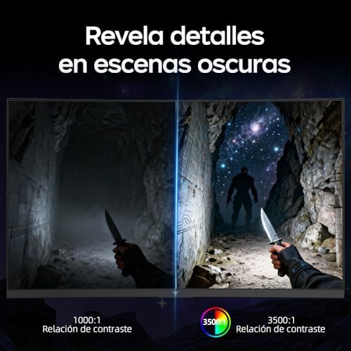 Monitor Gaming Curvo 32 Pulgadas 240Hz | FHD | 1ms MPRT | Panel VA 1500R | HDR10 | Contraste 5000:1 | AMD FreeSync | sRGB 128% Amplia | HDMI 2.0/DP 1.4 | Montaje VESA | H32C5