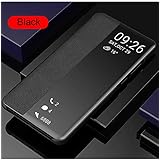 為にSamsung Galaxy S9ケース知能休眠 手帳型 為にSamsung S9ケース, SevenPanda 軽量 薄型 メッキ 鏡面 化粧鏡 クリア 携帯画面可視 スマートウェイク 知能休眠 手帳型 人気 PUレザー 携帯ケース、キラキラ おしゃれ かわいい 二層構造 スタンド フリップ カード収納 磁気防止カード 取り外し ポケット 耐衝撃 衝撃吸収耐汚れ 滑り防止 反塵 薄型 超軽量 磁性技術 カバー携帯電話ケース - 黒