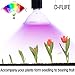 LED Grow Light D-FLIFE 200 LED 18W Replaceable Grow Bulb Mental Clip Plant Lamp with 360 Degree Goose-Neck for Indoor Plants Gardening Greenhouse Hydroponic