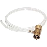 Joywayus Brass Oxygen Regulator Tank Valve Fit Disposable Tanks with Barb Fitting