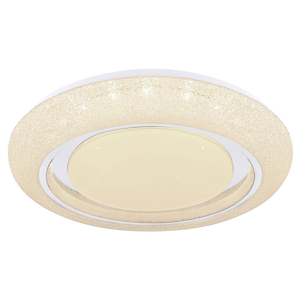 Globo DECKENLEUCHTE Metall WEIß, 1XLED Ceiling Light, White