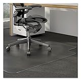 Universal 56806 Cleated Chair Mat for Low and Medium Pile Carpet 36 x 48 Clear