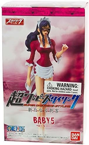 Baby 5 (Burgundy Dress) 5.4" Figure: Super One Piece Styling Figure Series - The New Assassin (Japanese Import)