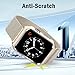 Apple Watch Band 42mm, Stainless Steel Watch Mesh Band Magnetic Replacement Wrist Band With Metal Protective Case for Woman/Men Apple Watch Series 2 Series 1 Sport Nike+ Edition-Retro Gold