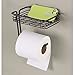 iDesign Classico Metal Wall Mount Toilet Paper Tissue Holder, Roll Reserve with Shelf for Kids', Guest, Master, Office Bathroom, 7.25