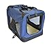 topPets Portable Soft Pet Crate or Kennel for Dog, Cat, or other small pets. Great for Indoor and Outdoor (Dark Blue, Medium: 24″x16″x16″)thumb 1