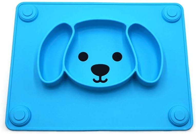 ベビープレート プレースマット 乳幼児用 お食事用ミニマット 赤ちゃん ランチョン 離乳食 食器 幼児 子供 適用 BPAフリー 滑り止め シリコン製 ベビー食器 サクションカップ ピッタリ吸着 ひっくり返らない