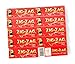 ZIG-ZAG Red Cut Corners rolling paper - 10 booklets x 60 = 600 papers