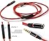 Red headset earphone Headphone Adapter with Remote & Mic Extension Cable for apple iphone 6 6plug 4 4s 5 5s 5c ipod ipad only
