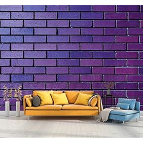 Wall Mural Brick Wall Background Removable Wallpaper Wall Sticker for Bedroom Living Room - 66x96 inches