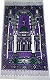 Islamic Prayer Mat Thin Cloth Muslim Outdoor Travel Camping Sajadah - Violet