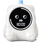 199 Min Visual Timer for Kids, 2 Minute teenth Brushing, Cute Bear Deign | Adjustable Sound Alert, Productivity Timers for ADHD, Silent Operation, Desk Time Management Tool for Toddler
