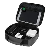 BAGSMART Electronics Travel Organizer Bag Hard Drive Case for Various USB, Phone, Cable, Charger, Dark Grey