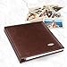 Magicfly Self-Adhesive Photo Album with Leather Cover, Self-Stick Leather Photos Album, 12. 5 X 10. 7 Inch, Hand Made DIY Albums for 3x5, 4x6, 5x7, 6x8, 8x10 Photos, (30 Sheet, 60 Pages) Brown
