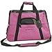 Mr. Peanut's Airline Approved Soft Sided Pet Carrier by, Two-Tone Luxury Travel Tote with Fleece Bedding, New Design, Under Seat Compatibility, Perfect for Cats and Small Dogs (Raspberry Red)