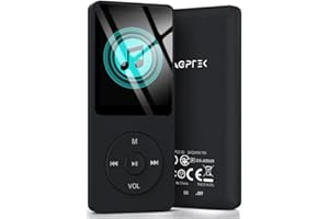 [New Version] AGPTEK 70 Hours Music Playback MP3 Lossless Sound Entry Hi-Fi 8GB Music Player (Supports up to 64GB, SD/TF Card