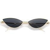Dollger Cat Eye Cute Sunglasses for Women Men Triangle Vintage Trendy Cool Sun Glasses