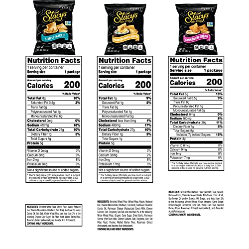 Stacy's Pita Chips Variety Pack, 1.5 Ounce (Pack of 24) Pricepulse