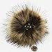 12pcs Faux Fox Fur Pom Pom with Press Button Removable Knitting Hat Accessories 4.3 Inches