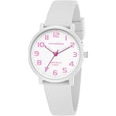 Watch for Kids 50M Waterproof Analog Learning Time Watches for Kids Girls Boys Soft Silicone Band Girls Boys Watches Easy Read