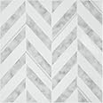 Retro Self Adhesive 12-Inch Vinyl Floor Tiles, 20 Tiles - 12" x 12", Chevron Pattern - Peel & Stick, DIY Flooring for Kitchen, Dining Room, Bedrooms & Bathrooms by Achim Home Decor