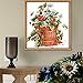 Joy Sunday Strawberry Counted Cross Stitch Kits, Cross-Stitch White Blank Fabric Embroidery kit 14 Count 12''x13''