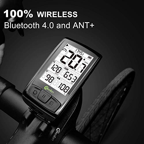 MEILAN Cycling Computer M4 ANT+ BLE4.0 Wireless Bike Computer with Cadence/Speed Sensor Waterproof