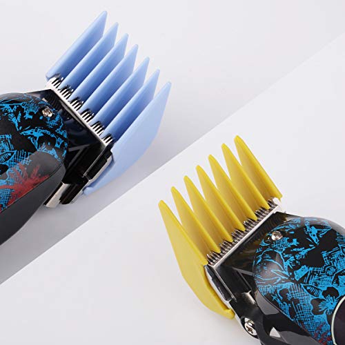 Professional Hair Clippers Guides Combs 8 pack - 1/8" to 1 for Full Size Standard Adjustable Blade -Compatible with Wahl Clippers/Trimmers #3170-400,Colorful - Thumbnail 2