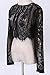 Finelook New Womens Fashion Slim Fit Lace Long Sleeve Crop Top Shirt (M)