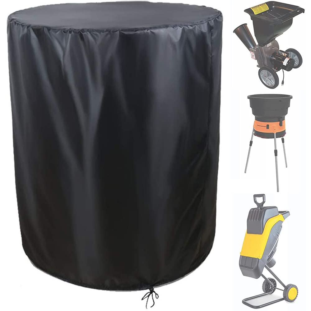 Wood Chipper Shredder Mulcher Cover Skyour Black Waterproof Heavy Duty Dustproof Electric Leaf Mulcher Shredder Protector Covers 33"x43"