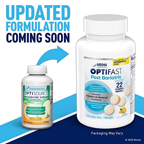 Optifast Post Bariatric Vitamin and Mineral Supplement Chewable Tablet