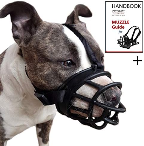 onepet Dog Muzzle, Soft Basket Muzzle for Medium Large Dogs, Best to Prevent Biting, Chewing and Barking (L-(Snout 10-11"), Black