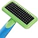 u•groom  Slicker Brushes with Rubber Pins - Ergonomic Slicker Brushes for Dog Grooming - Large, 6¾