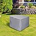 Gas Fire Pit Cover Square - Premium Patio Outdoor Cover Heavy Duty Fabric with PVC Coating,100% Waterproof,Anti-Crack,Fits for 30 inch,31 inch,32 inch Fire Pit / Table Cover (32”L x 32”W x 24”H,Gray)